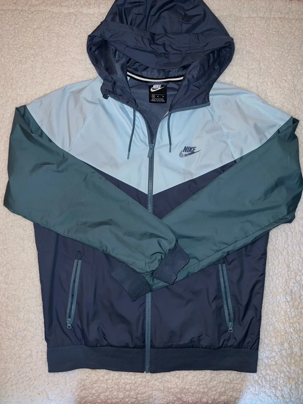 Nike Men’s Two-Tone Blue Windbreaker Jacket